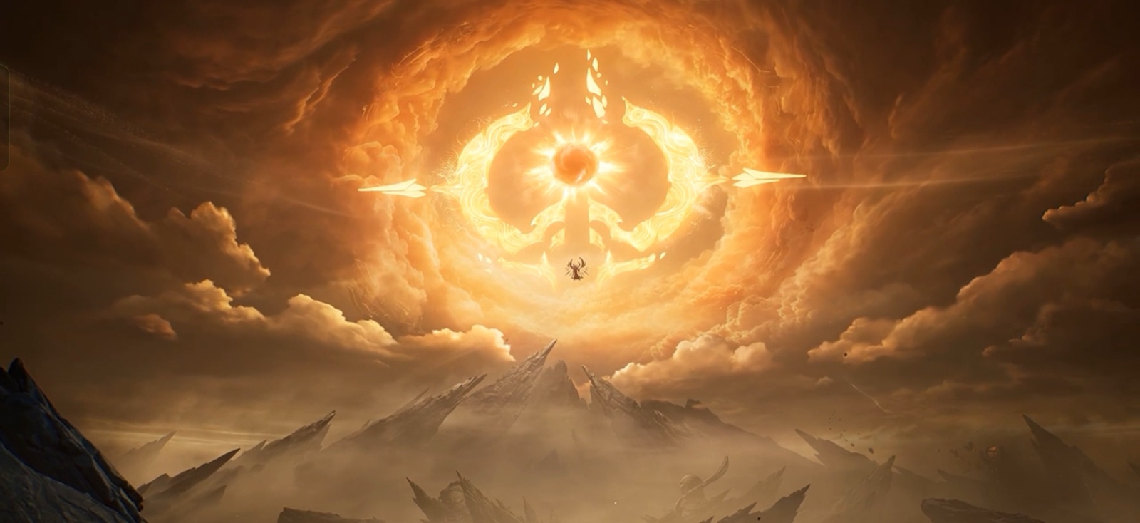 Cinematic celestial landscape